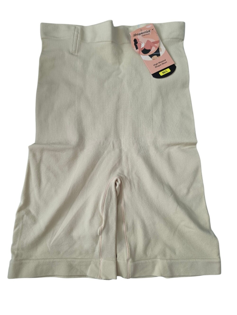 NWT Shapermint All Day High Waisted Shaper Shorts Size M/L Beige 1